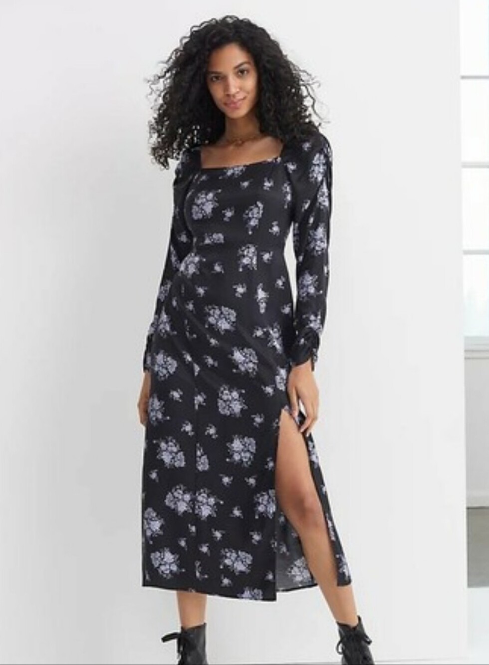 Anthropologie Maeve Hedy Ruffled Midi Dress